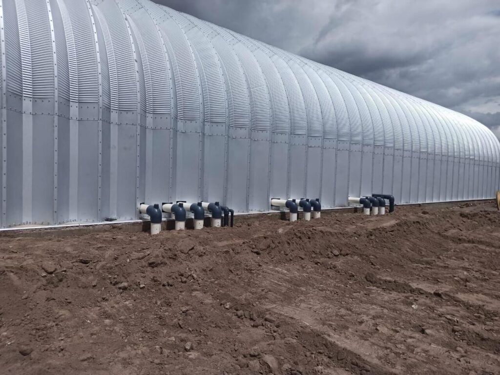 Almacén agrícola SteelMaster de Agrovision en Baja California, México