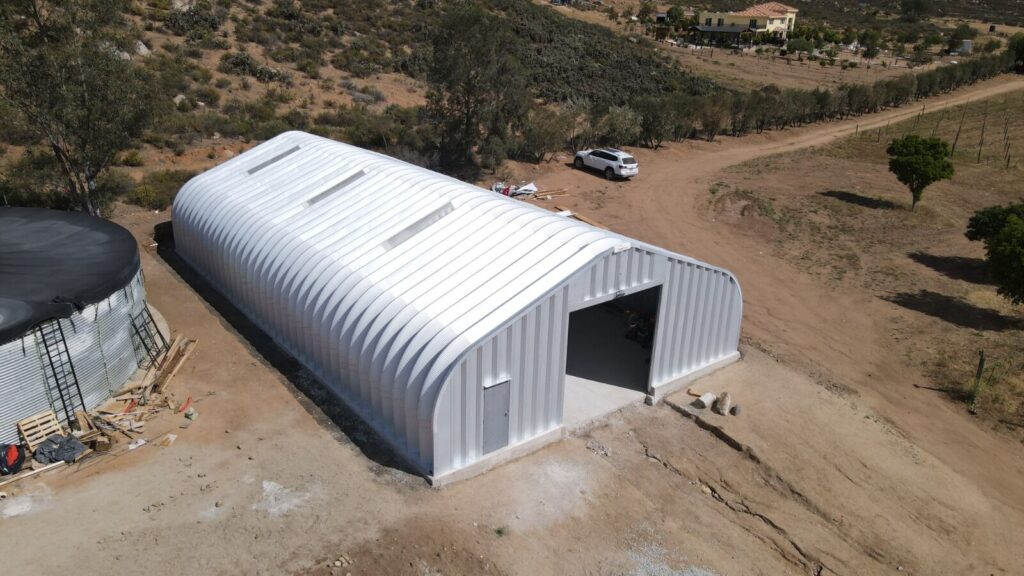 Almacén SteelMaster para viñedo en Baja California, México