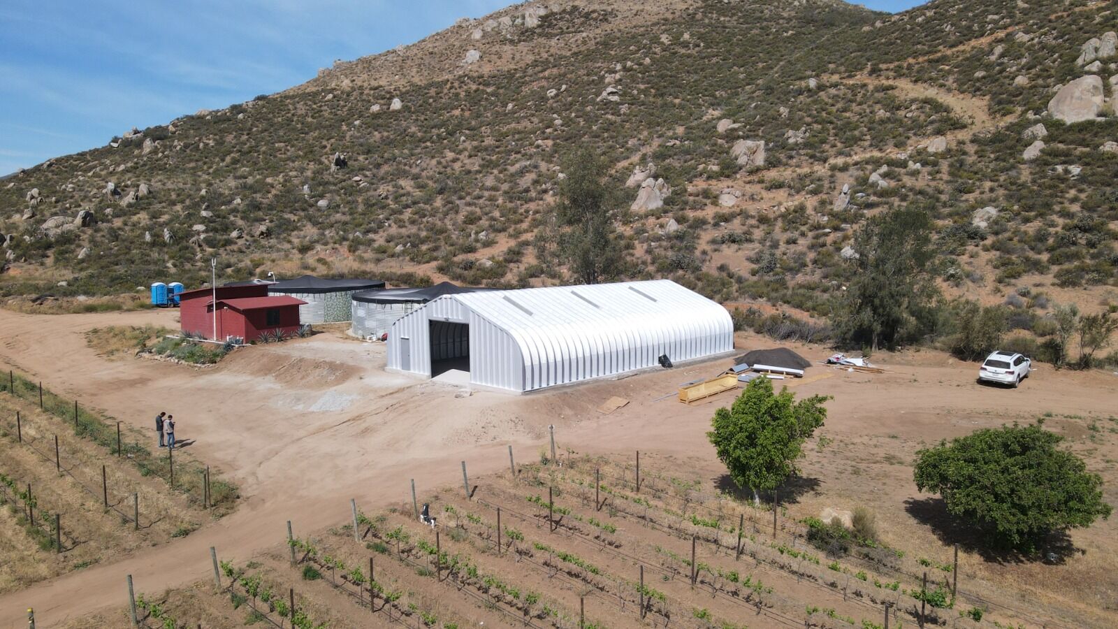 Almacén SteelMaster para viñedo en Baja California, México