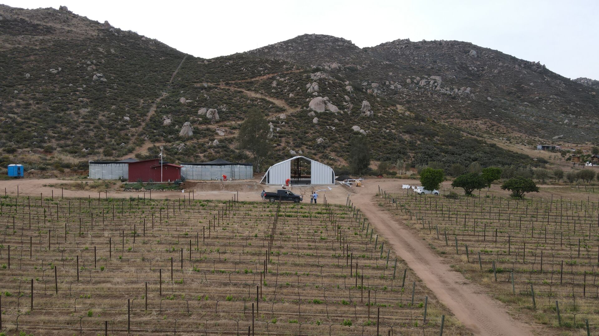 Almacén SteelMaster para viñedo en Baja California, México